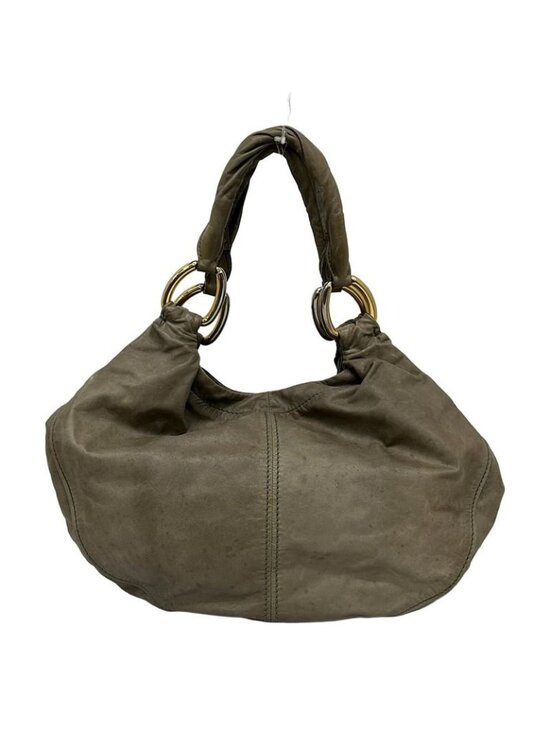 Miu Miu Handbags - Miu Miu Tote Gray Beige Leather